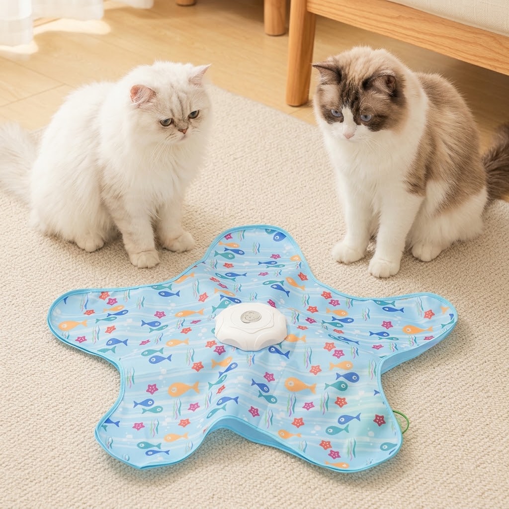 Cat Hunting Toy—Sound-Emitting, Smart Rotating, Electric Toy for Dogs and Cats to Keep Themselves Entertained